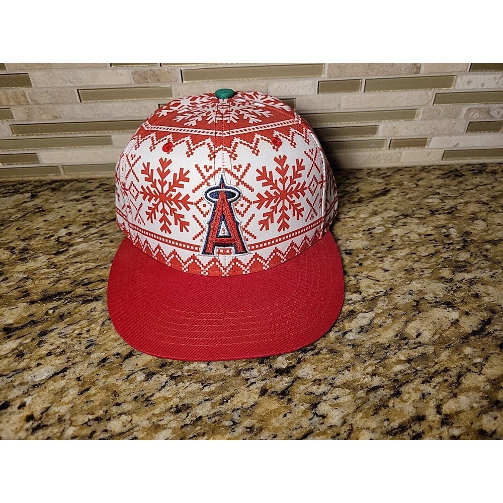LOS ANGELES ANGELS CAP HAT MLB RED LA ANAHEIM BASEBALL ADJUSTABLE CHRISTMAS